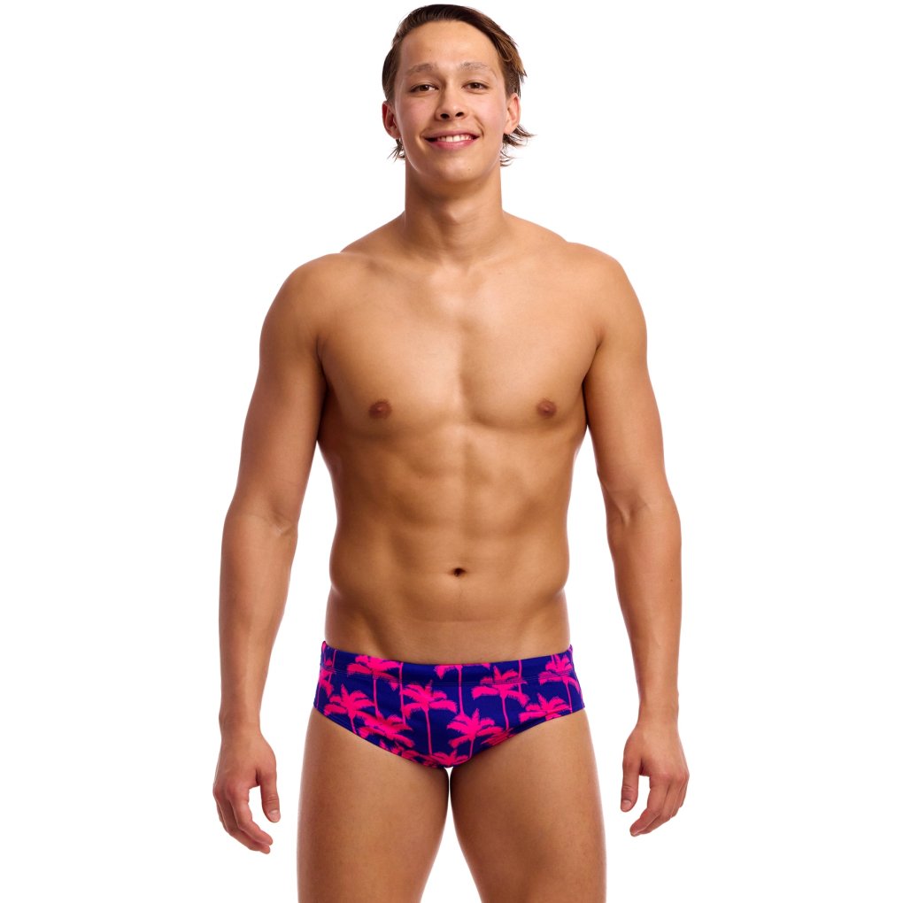 Funky Trunks Classic Eco Swim Briefs Men - Pinky Palms