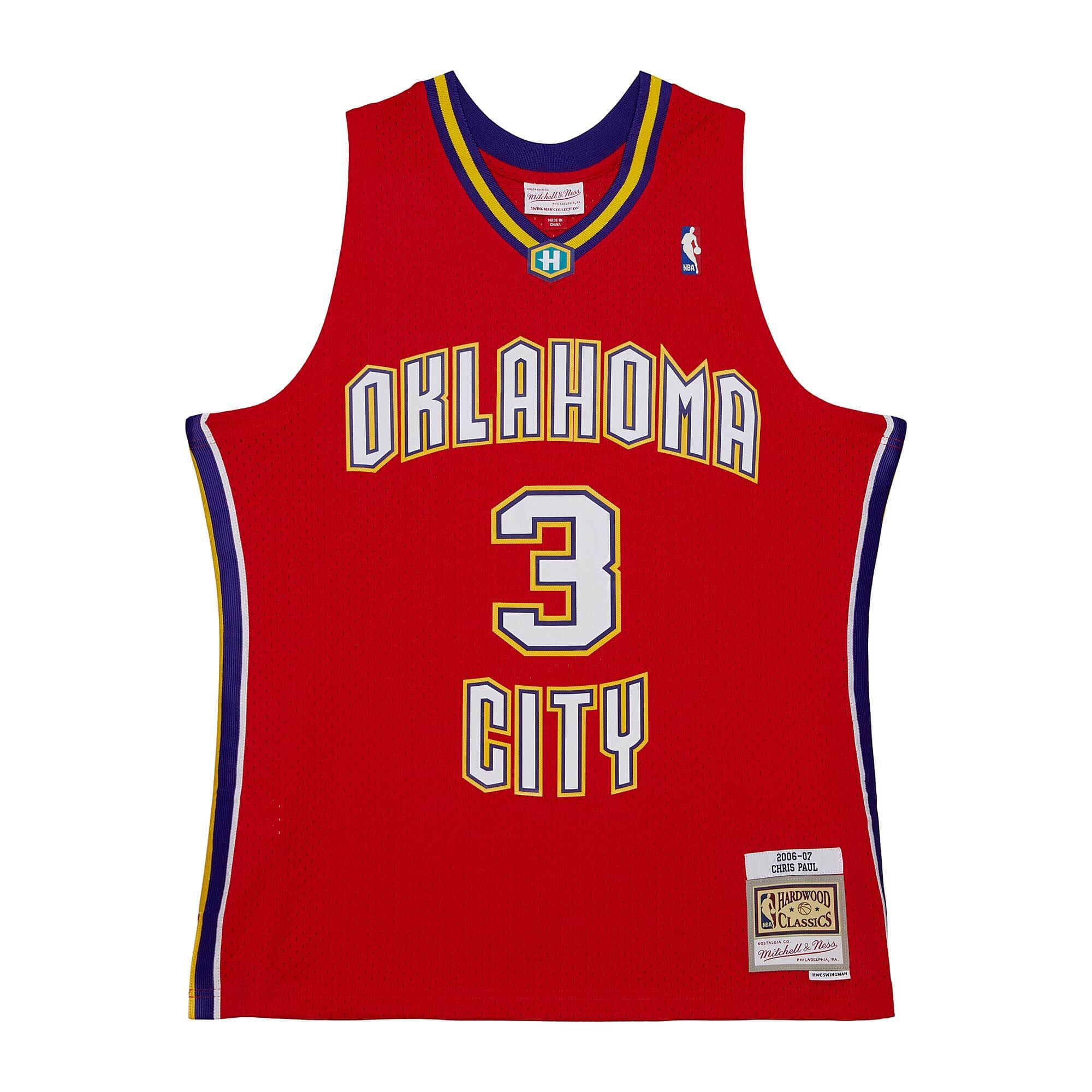 Chris Paul #3 Oklahoma City Hornets 2006-07 Mitchell & Ness Swingman NBA Jersey Red