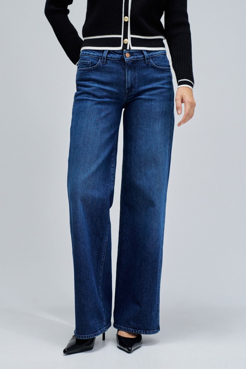 LOW RISE WIDE JEANS