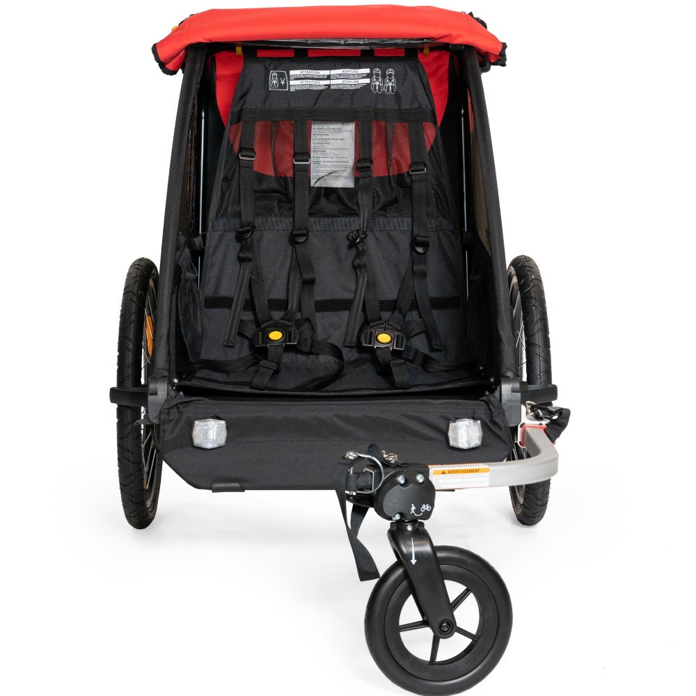 Burley Honey Bee Bike Trailer for 1-2 Kids - red/black