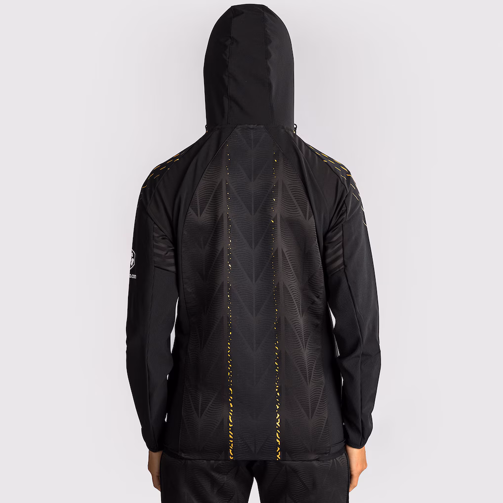 Women's UFC Zenith by Venum Black/Gold Authentic Fight Night Champion Full-Zip Walkout Hoodie