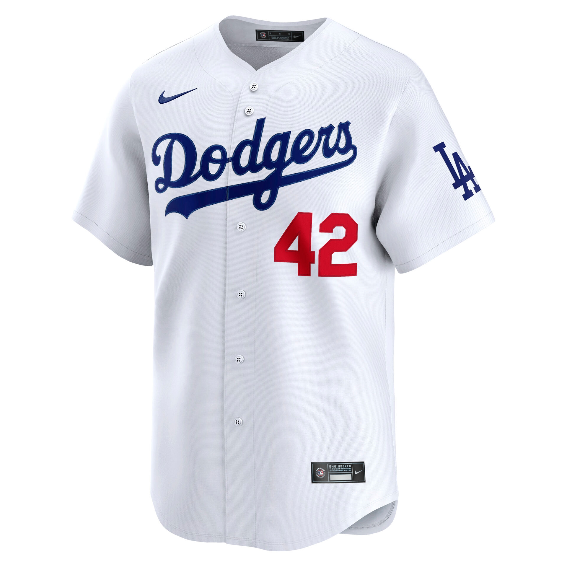 Jackie Robinson #42 Los Angeles Dodgers Limited MLB Jersey Home White