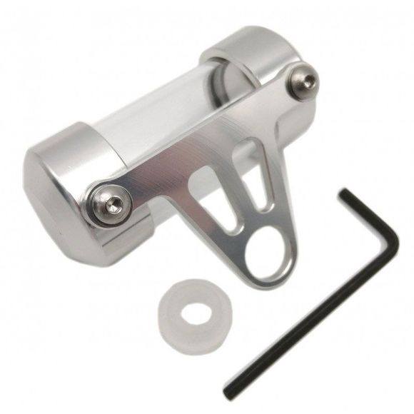 Porte assurance Brazoline cylindrique aluminium argent 70 mm Universel - GrisRef : 60013