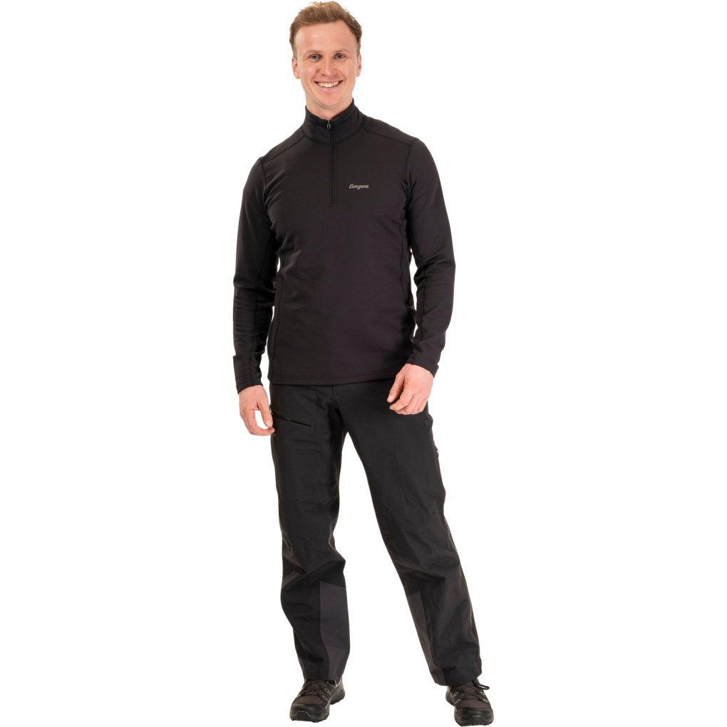 Bergans Midtli Midlayer Half Zip Men - black