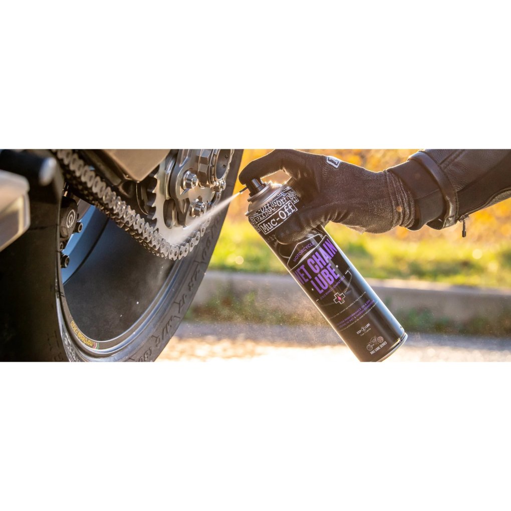 Muc-Off Motorcycle Wet Chain Lube Aerosol - 400ml