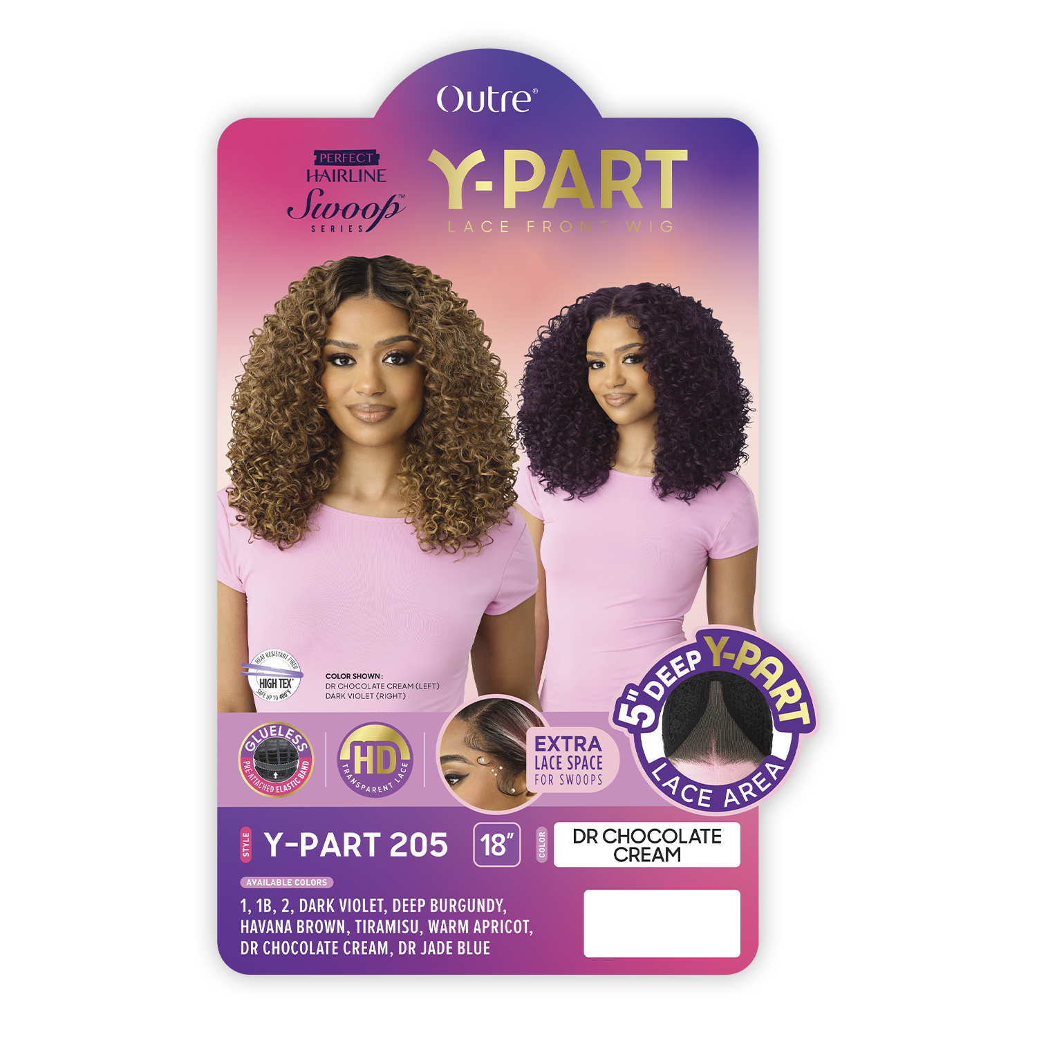 Outre HD Lace Frontal Wig Perfect Hairline Glueless Y-Part Swoop Series Y-Part 205