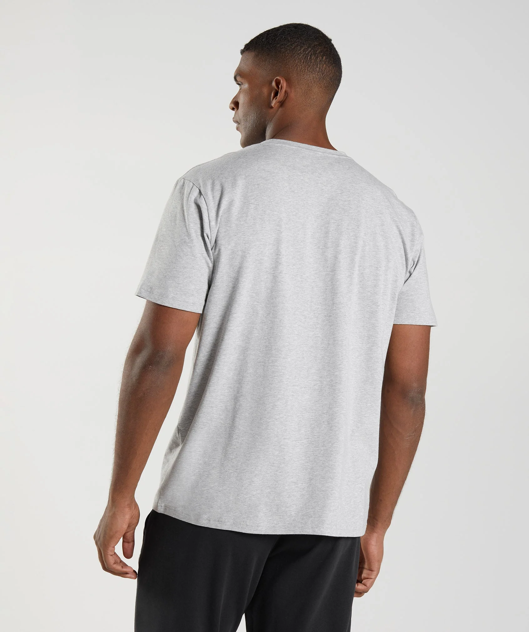 Block T-Shirt Light Grey Marl