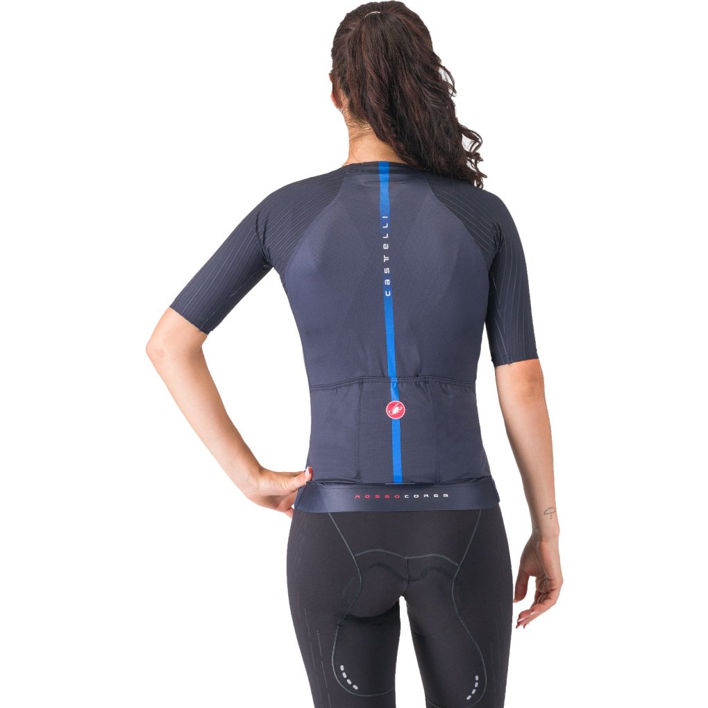 Castelli Aero Pro 8S Jersey Women - belgian blue 424