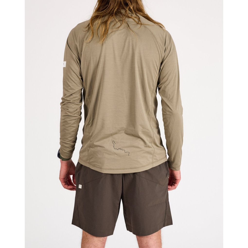 ALBION Zoa Sun Shield Long Sleeve T-Shirt Men - Flint