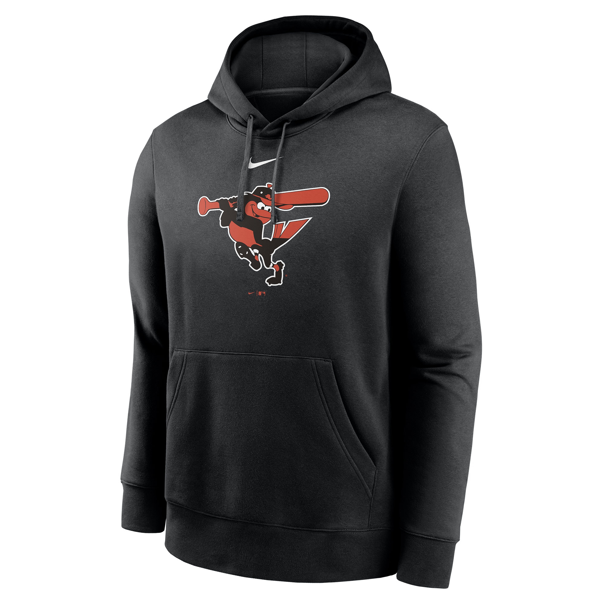 Baltimore Orioles Alternate Logo Nike Club Fleece MLB Hoodie Black