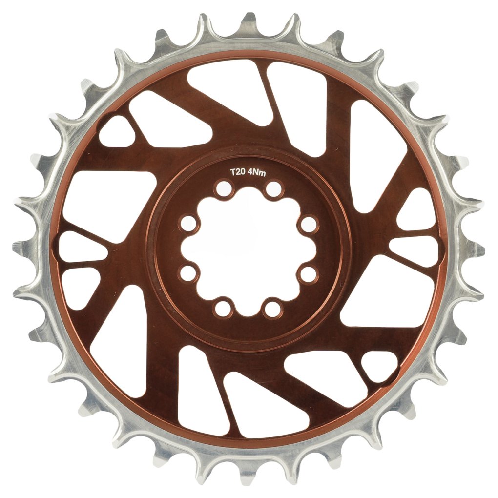 Burgtec Thick Thin Chainring - Direct Mount (SRAM 8-Bolt) | Offset 3mm | round - kash bronze