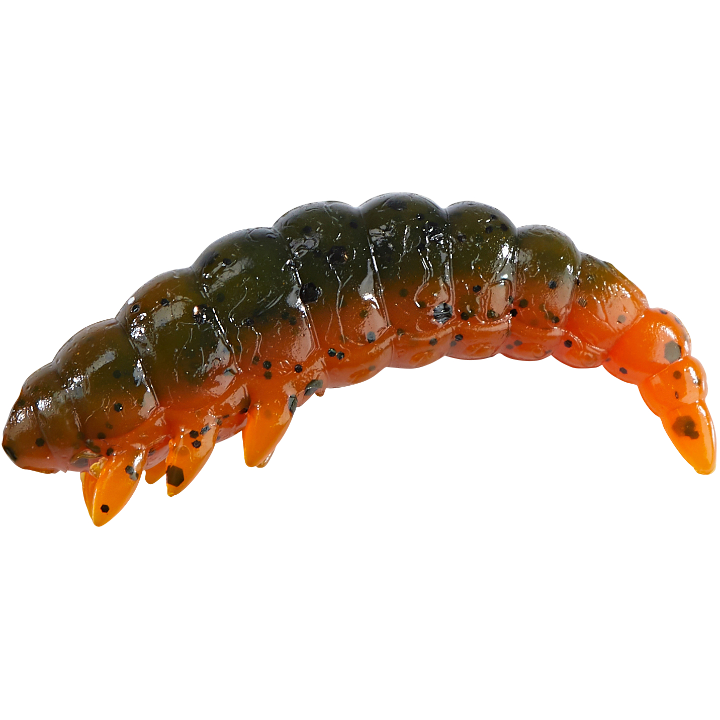 Balzer Larva Trout Atttack (Green Pumpkin Amber Red)