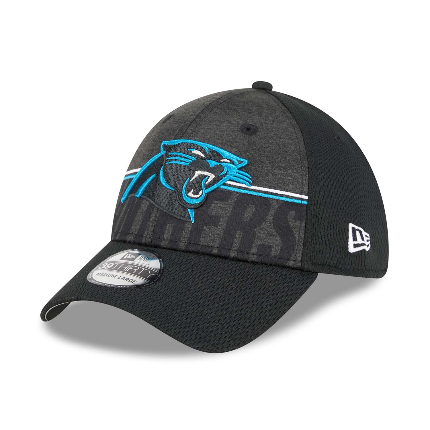 Carolina Panthers 2023 NFL Training Camp New Era 39THIRTY Flex Cap Black