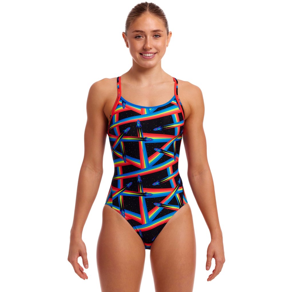 Funkita Diamond Back Eco One Piece Swimsuit Women - Pocket Rocket