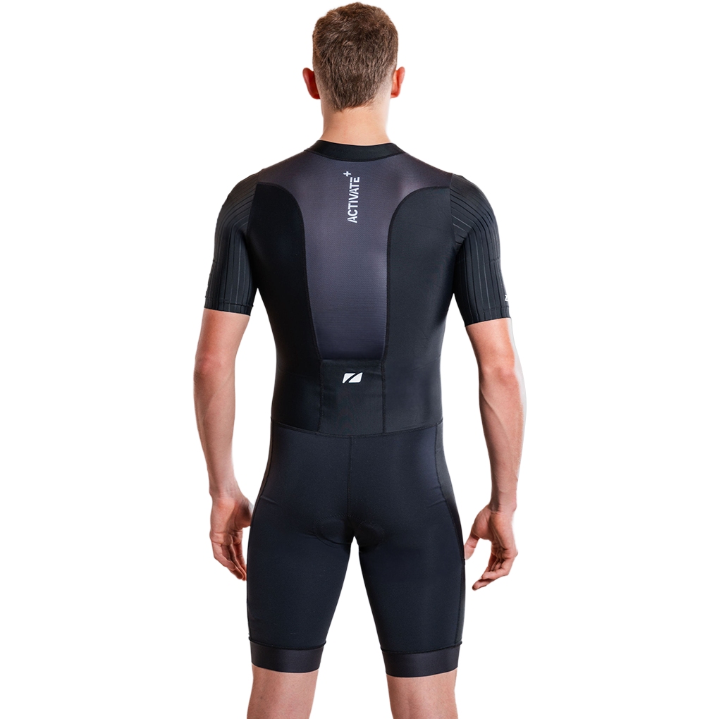 Zone3 Activate+ Shortsleeve Trisuit Men - black