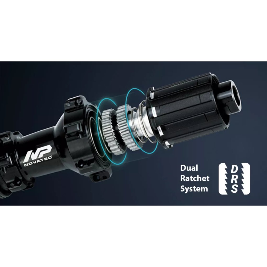 Novatec D572RSB Rear Hub - J-Bend | 6-Bolt | DRS | 12x148mm Boost - HG