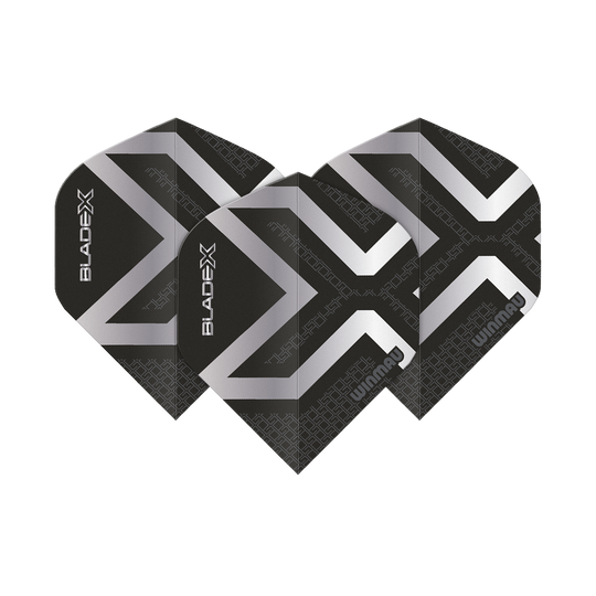 Winmau Prism Delta Blade X Metallic Silver No2 Standard Flights