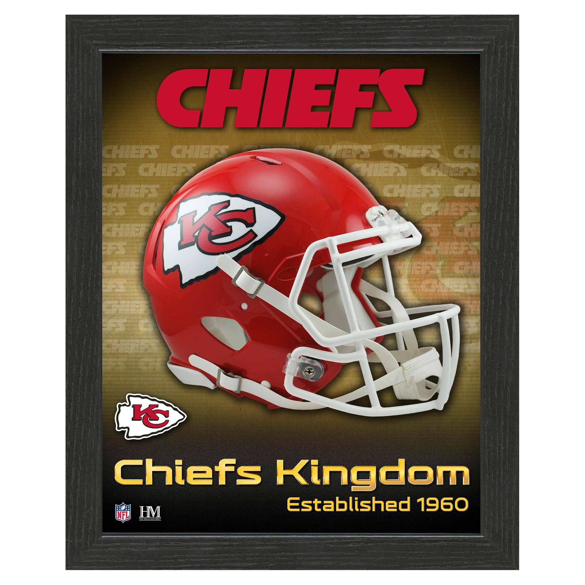 Kansas City Chiefs NFL Team Helmet Framed Photo