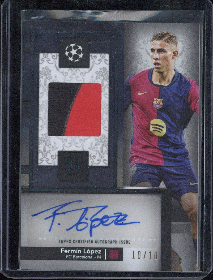 2024-25 Topps Museum UCC Fermin Lopez Autograph Relic /10 #MAR-LO