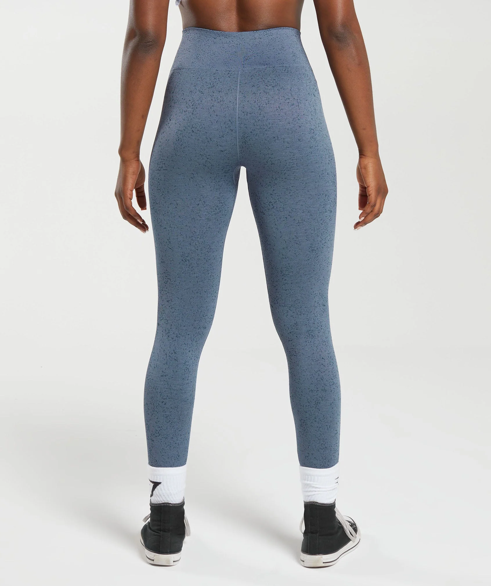 Adapt Fleck Seamless Leggings Evening Blue