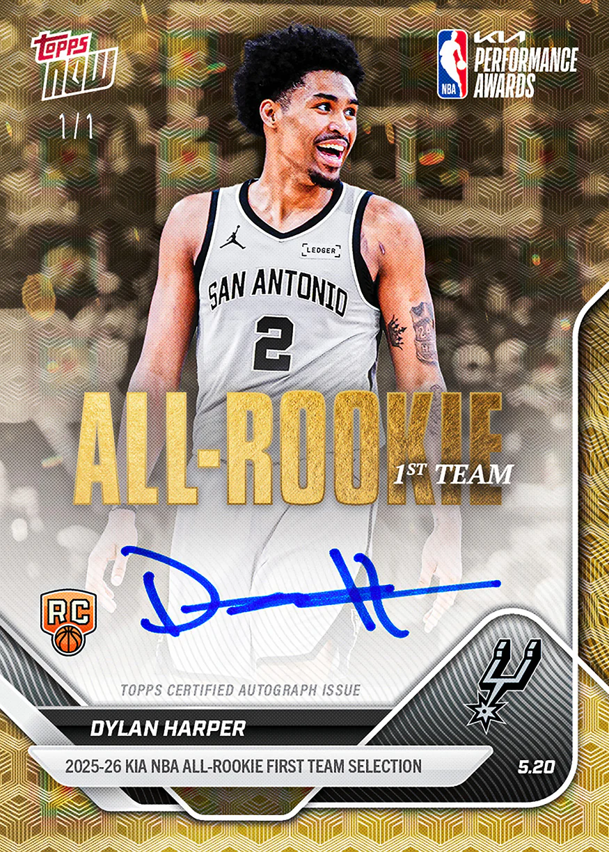 Dylan Harper - 2025-26 NBA Topps NOW® - Card AR04 - PR: 10100