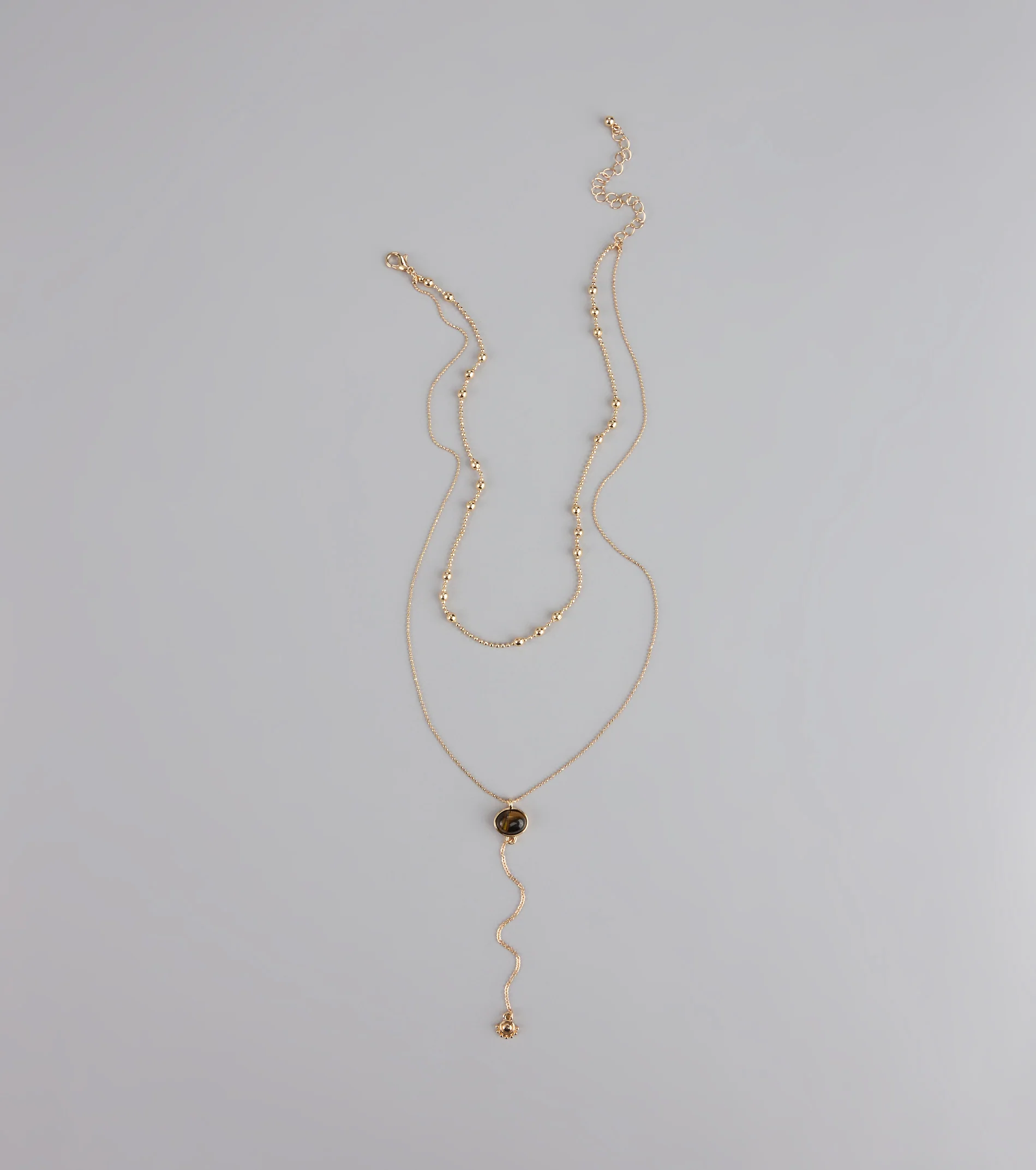 Effortlessly Elevated Layered Lariat Necklace