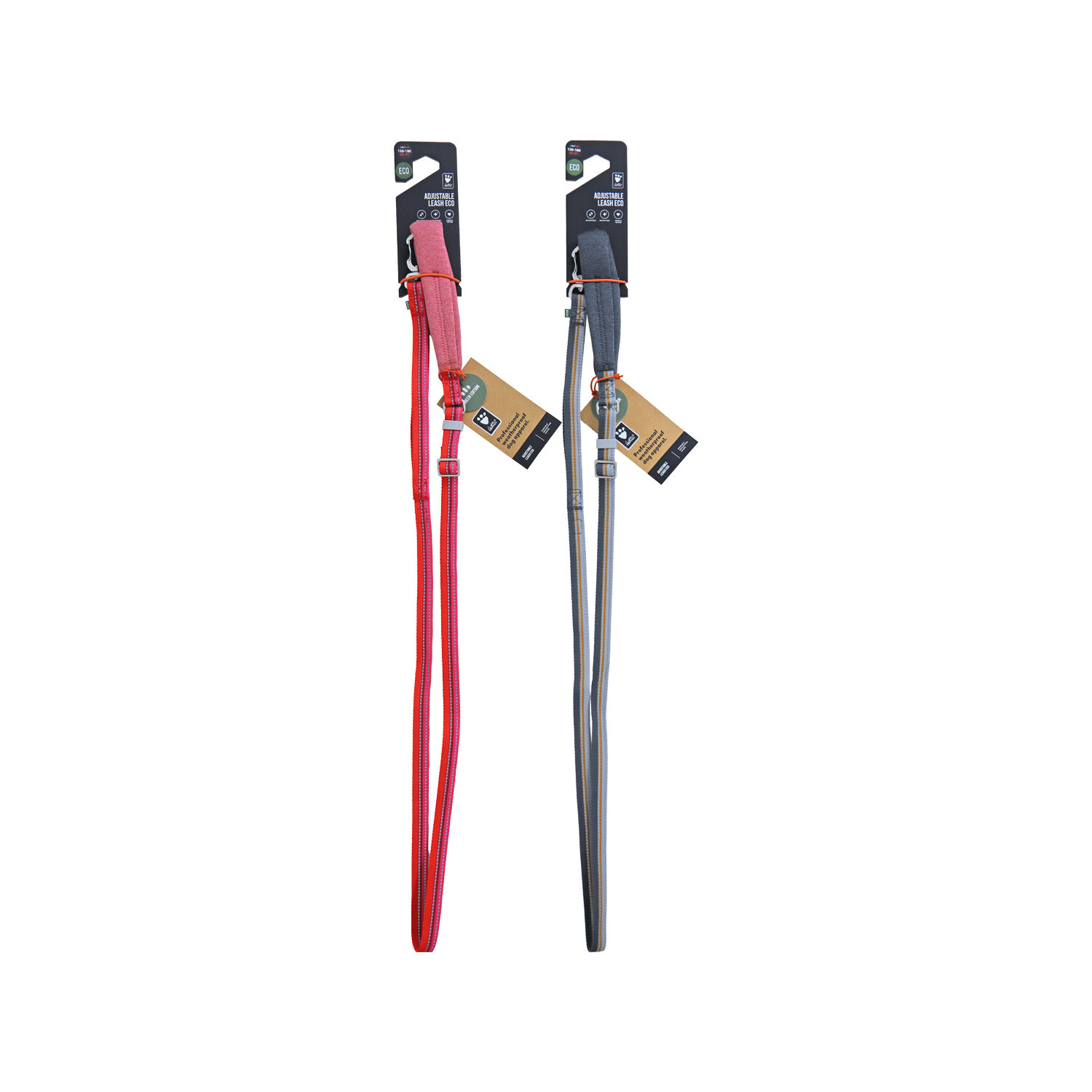 Hurtta Adjustable Leash Eco - Rosehip - 2.0/120-180 cm