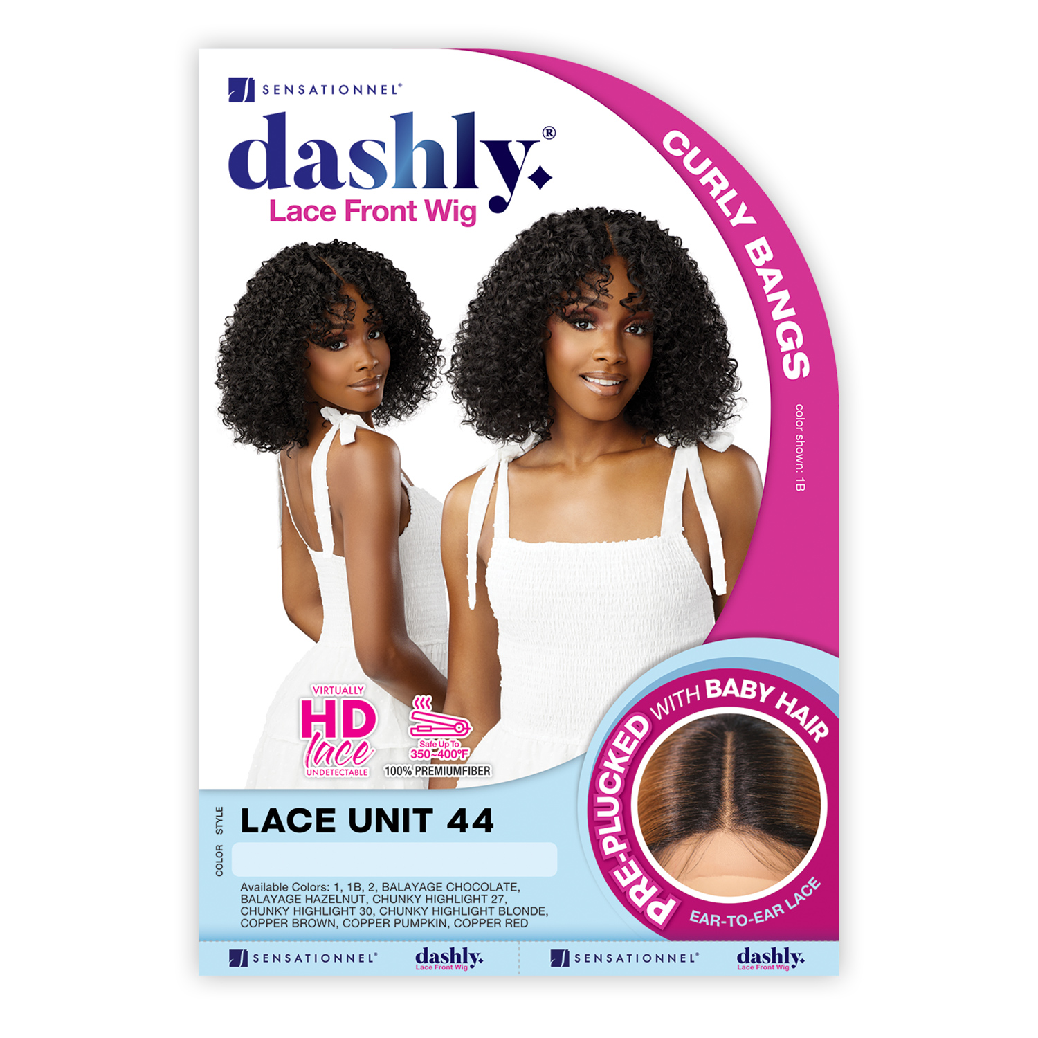Sensationnel Dashly HD Lace Front Wig Lace Unit 44