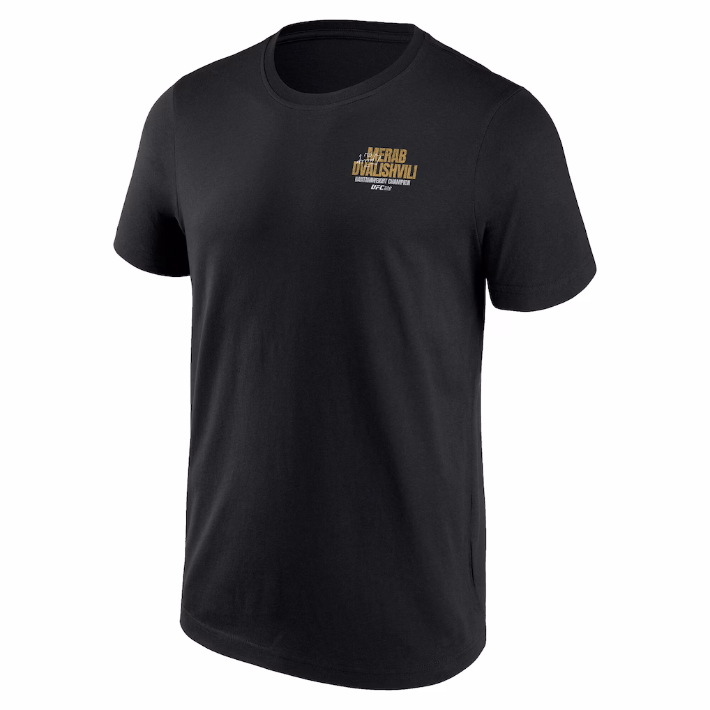 Merab Dvalishvili 320 Bantamweight Champion T-Shirt - Black - Mens