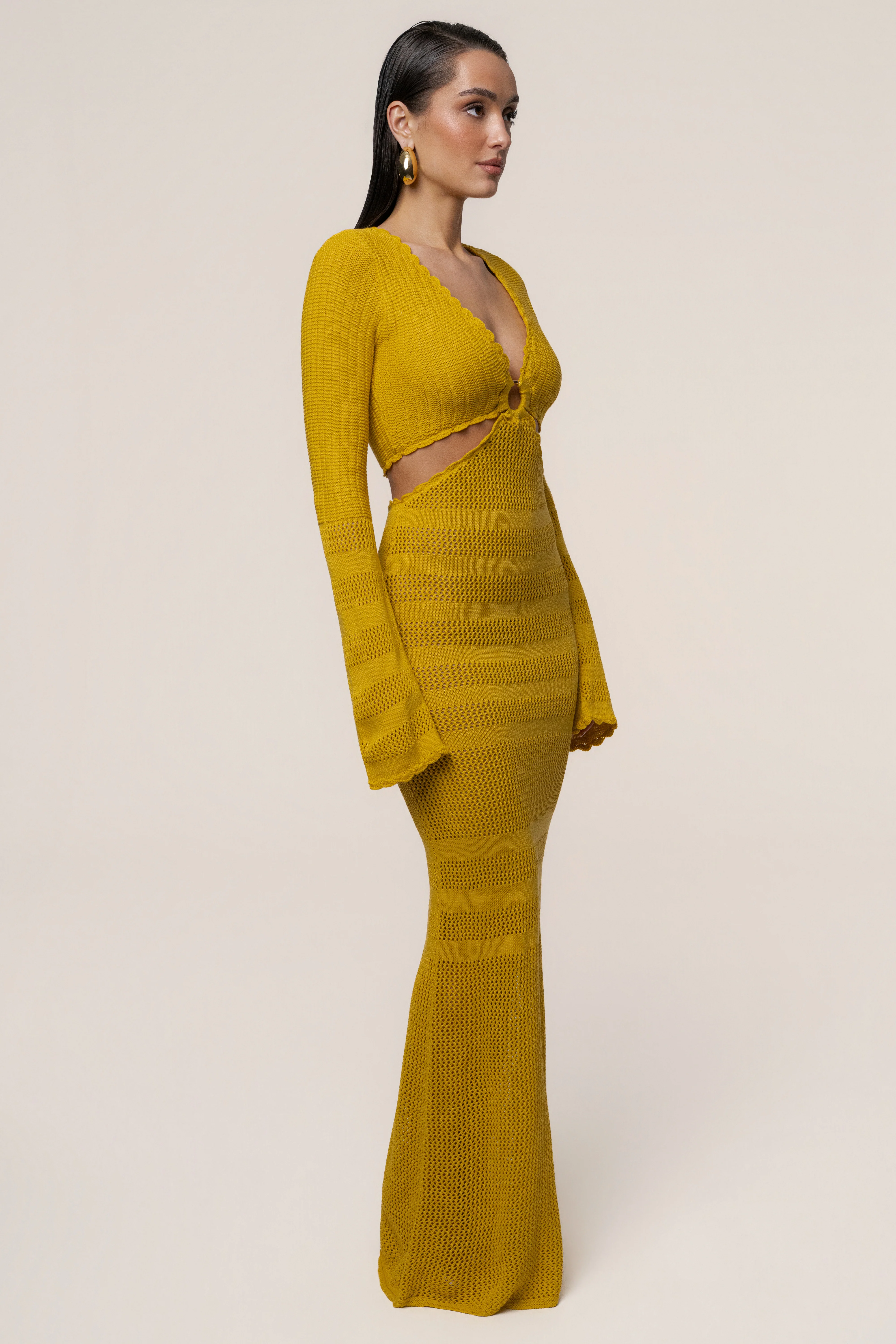 Yellow Blossom Haven Maxi Dress