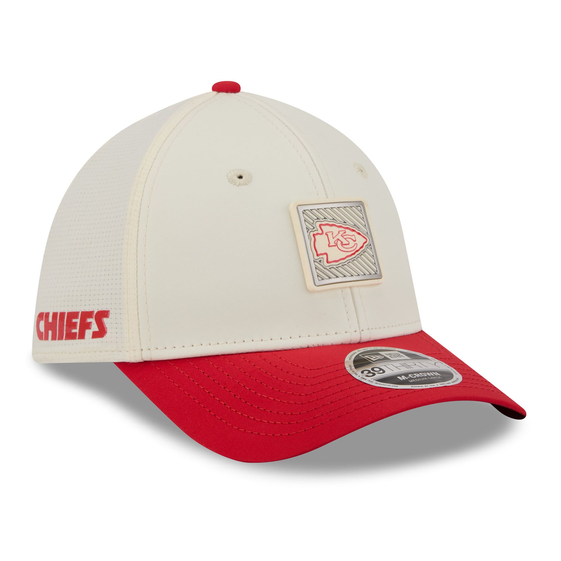 Kansas City Chiefs 2026 NFL Training Camp 39THIRTY Flex Cap Cream/Red