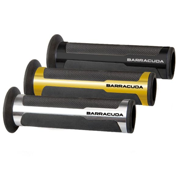 Barracuda RACING GRIPS Universal Handlebar Grips - GrayRef: BAR0021