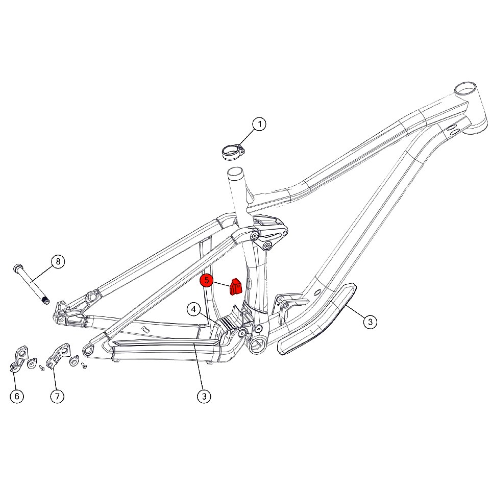 BMC Front Derailleur Hanger for Speedfox 03 as from 2018 - 301209