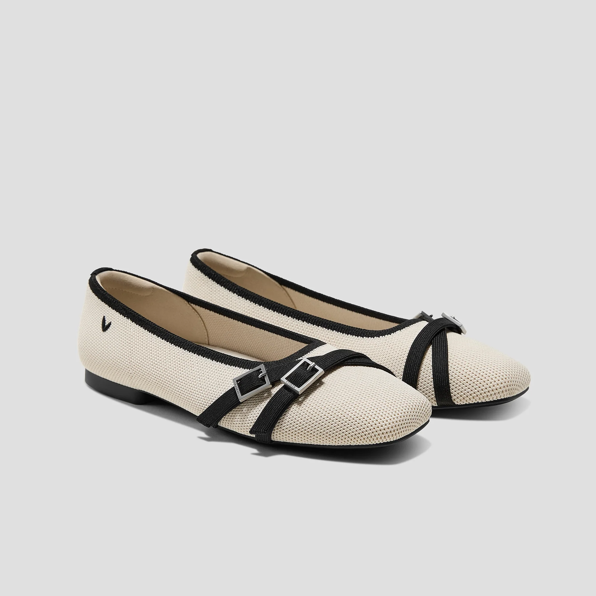 Square-Toe Margot Crisscross Flats (Marah)