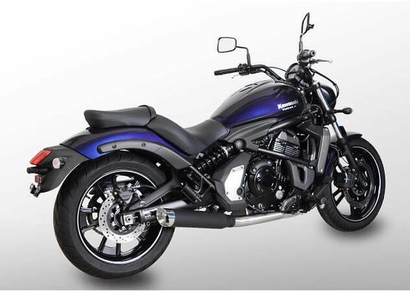 Miller Complete Exhaust System - Black SlashCut Polish OutletRef: MIL00108A / KA-EN-650-II-X27.08