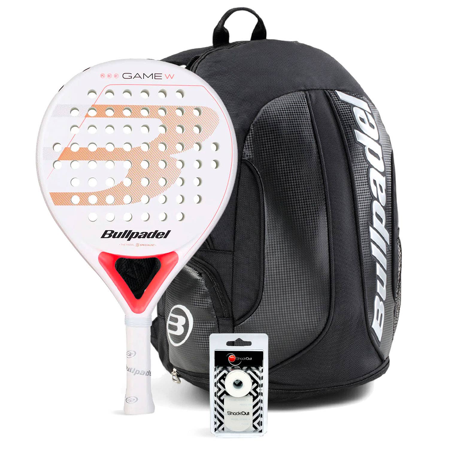 PACK BULLPADEL GAME WOMAN WHITE BAG AVANT