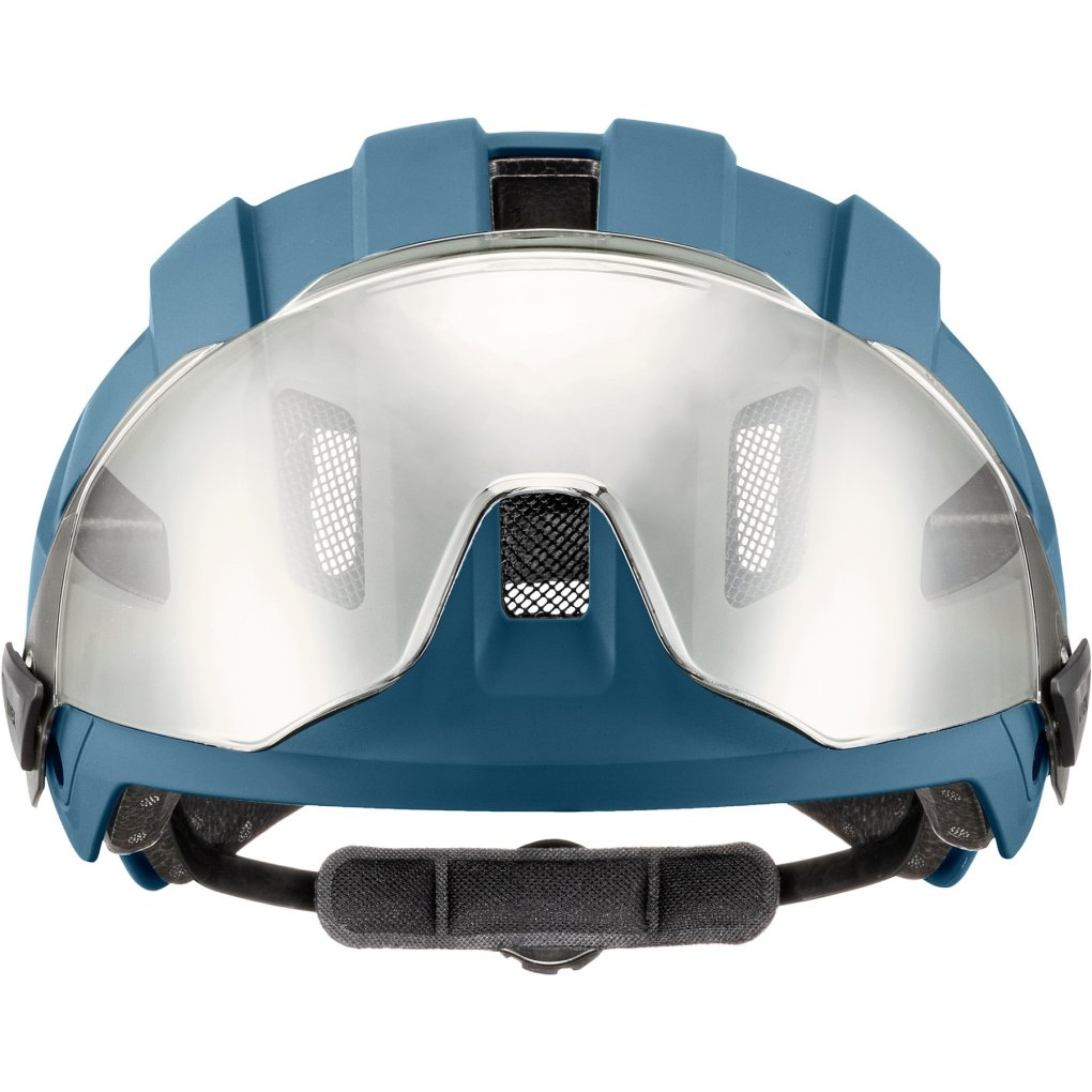 Uvex stride visor Bike Helmet - stone blue matt/ltm. silver