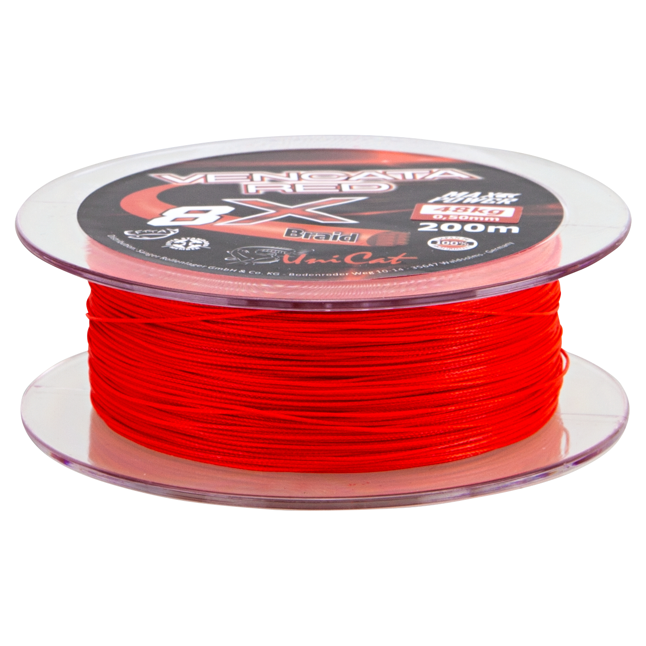 Uni Cat Catfish Line Vencata Red 8X Braid (200 m)