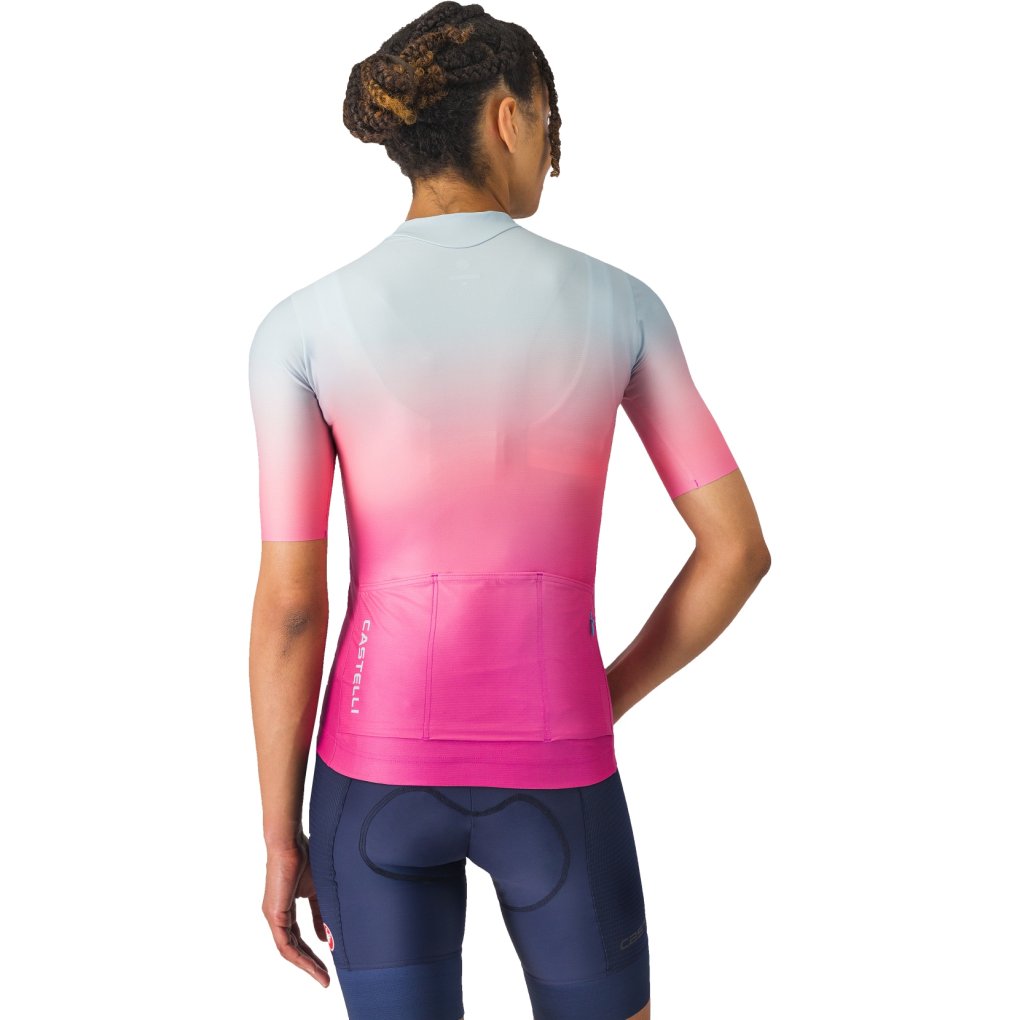 Castelli UPF Jersey Women - winter sky/violet pink 486