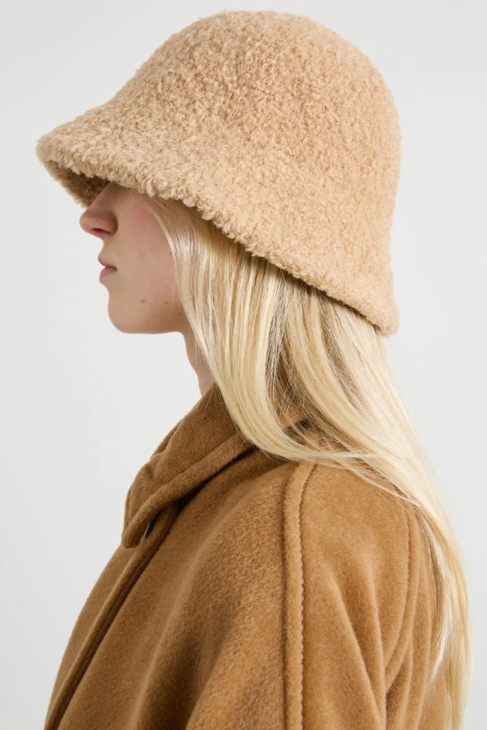 Boucle fisherman hat - BEIGE