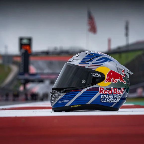 HJC RPHA 12 full face helmet - RED BULL AUSTIN GP II - Blue / RedRef: HJ1356