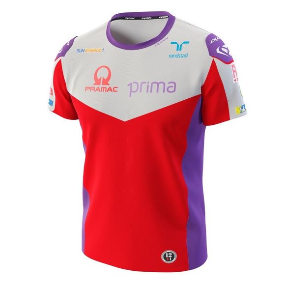 Ixon TSK PRAMAC 23 Short Sleeve T-Shirt - Red / PurpleRef: IX1855