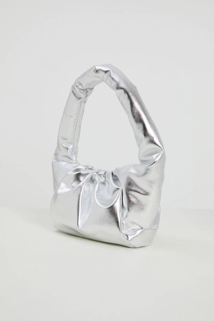 Padded shoulder bag - SILVER