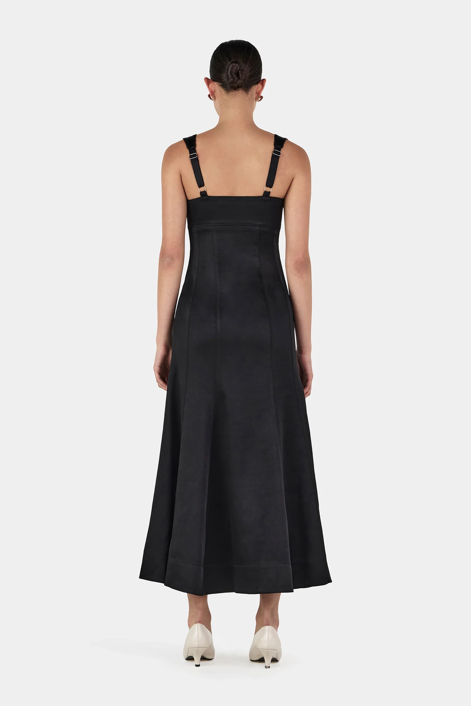 Alessandra Midi Dress Black