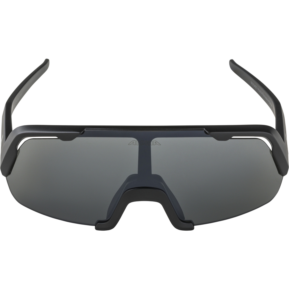 Alpina Rocket Glasses Youth - black matt/mirror black