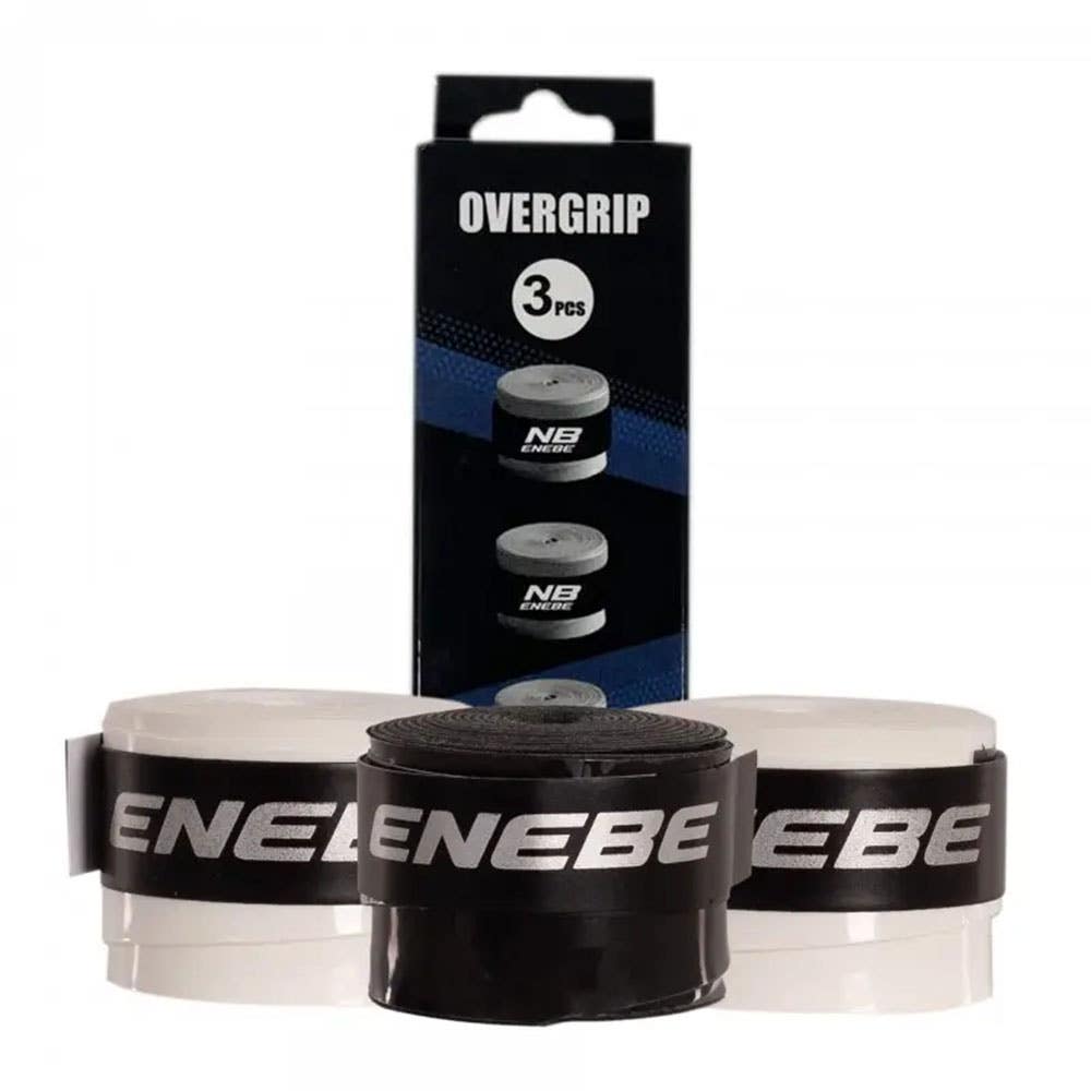 BLISTER 3 OVERGRIPS ENEBE SMOOTH WHITE/BLACK/WHITE A003777.BNB