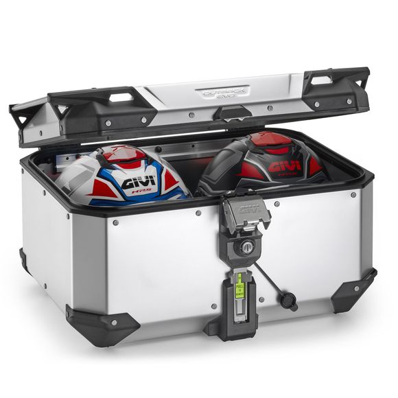 Top Case Givi Trekker Outback Evo Smart 58 liters (without barrel) - Universal anodized - GrayRef: GI2371 / OBKEV58AA