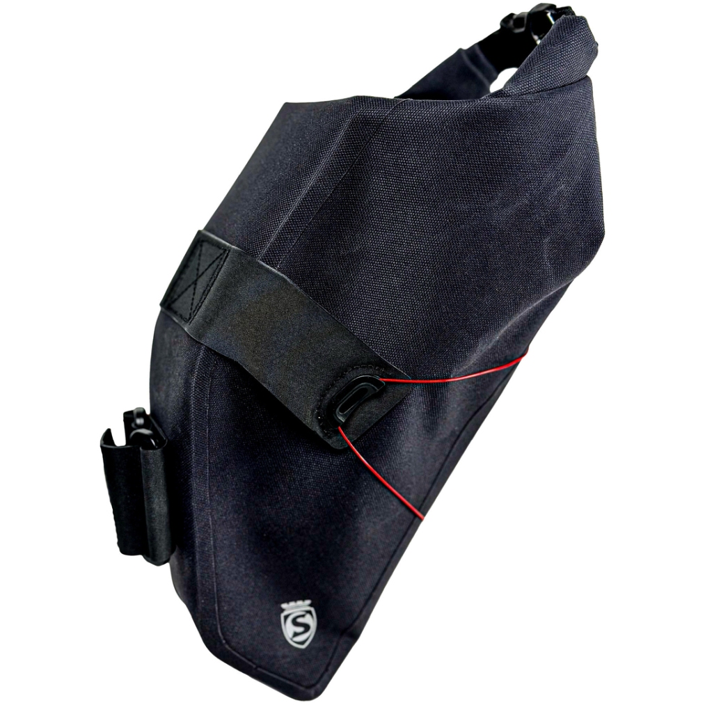 SILCA Grinta 2-5L Roll Top Saddle Bag - black