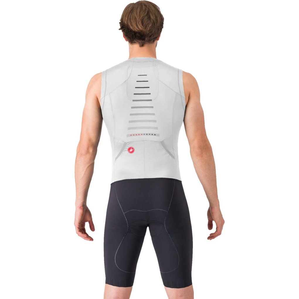 Castelli Free Sanremo 3 Suit Sleeveless Men - white/black 101