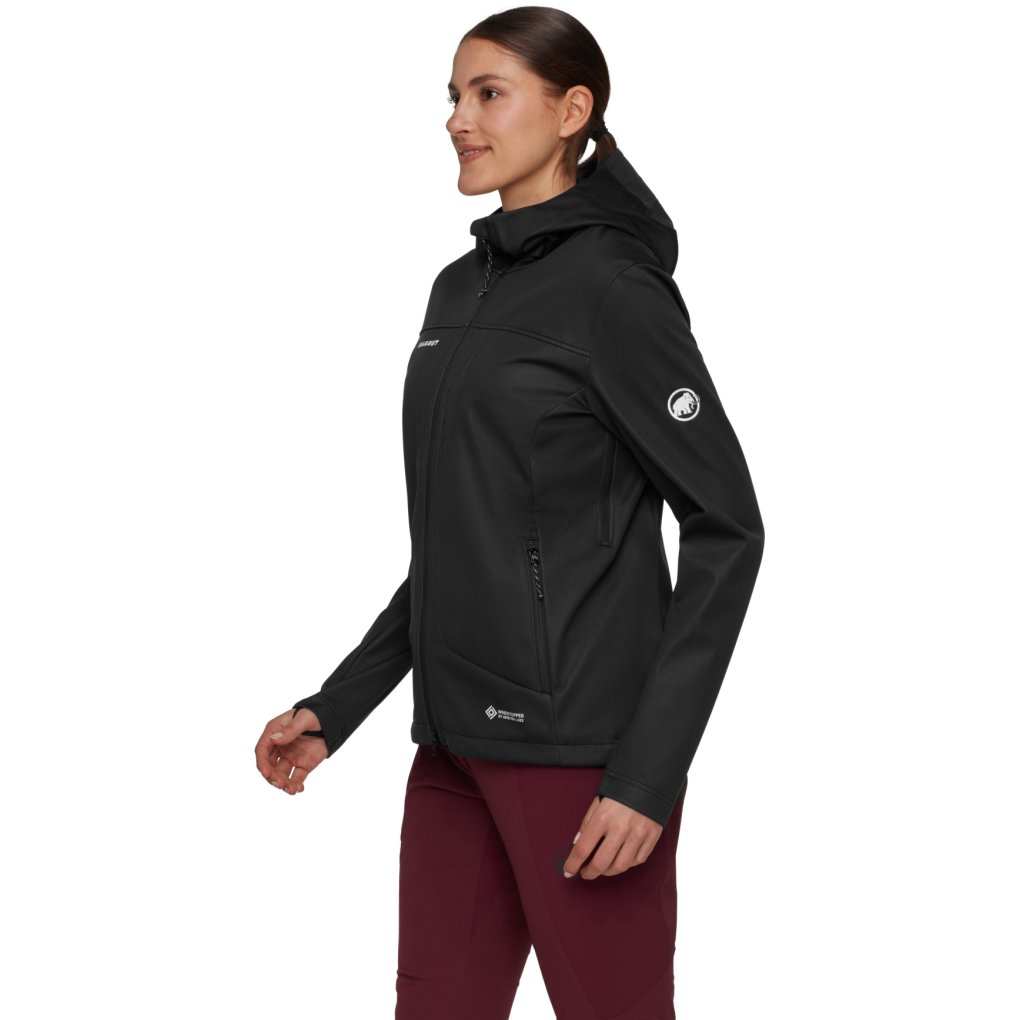 Mammut Ultimate VIII Softshell Hooded Jacket Women - black